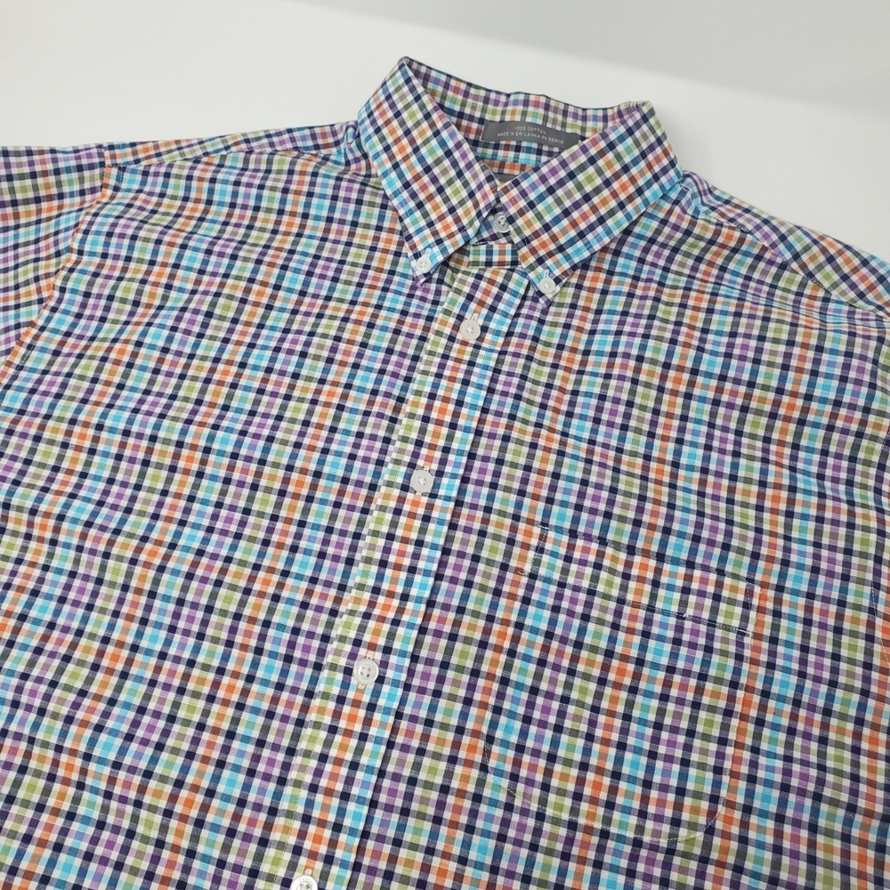 Daniel Cremieux Shirt Mens L Signature Collection Multi Color Button-down Cotton